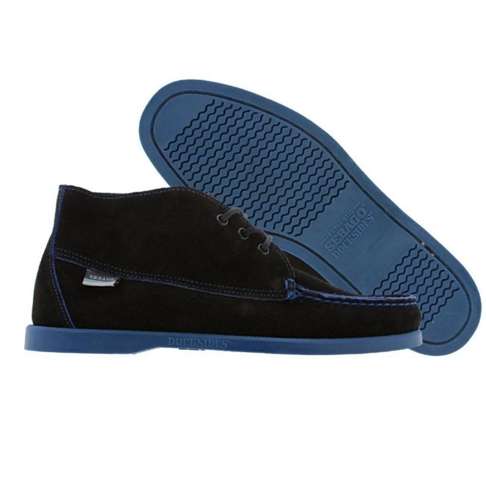 SEBAGO Black and Navy Waterbury Docksider Chukka Bootie-10
